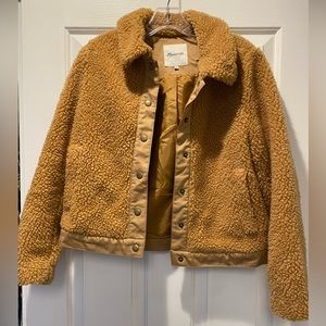 Madewell cropped style khaki coat
